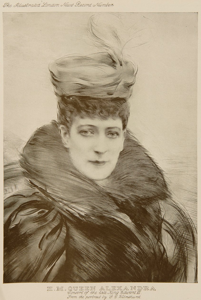 Rainha Alexandra, depois de Wilmshurst de Unknown Artist