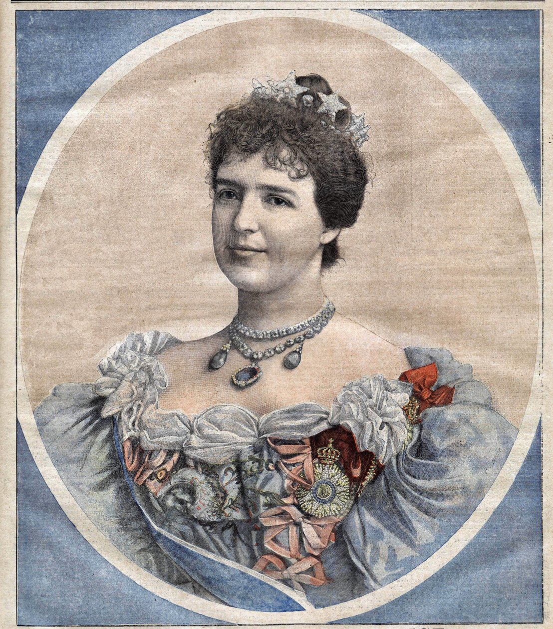 Rainha Maria - Amélie de Portugal (1865-1951), nascida Princesa de Orleães, esposa do Rei Carlos I. (1863-1908) de Unknown artist