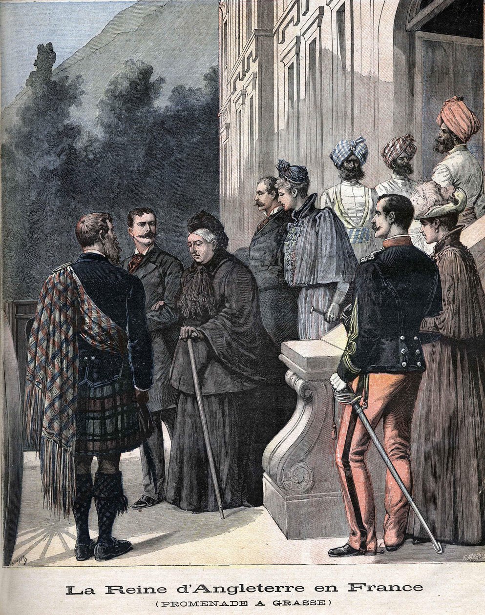 Rainha Victoria em Grasse, França, em abril de 1891 de Unknown artist