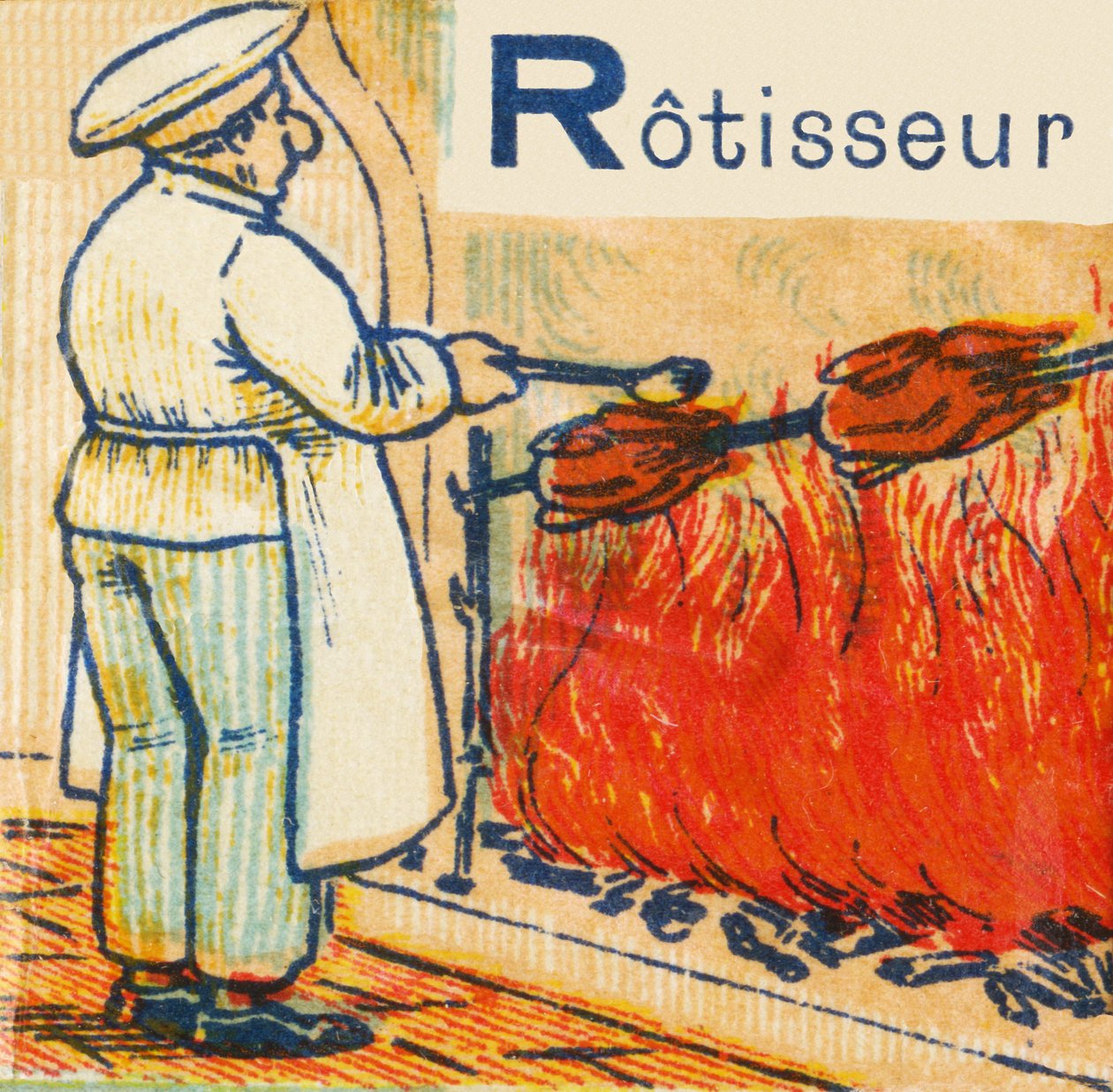 R como Rotisseur de Unknown artist