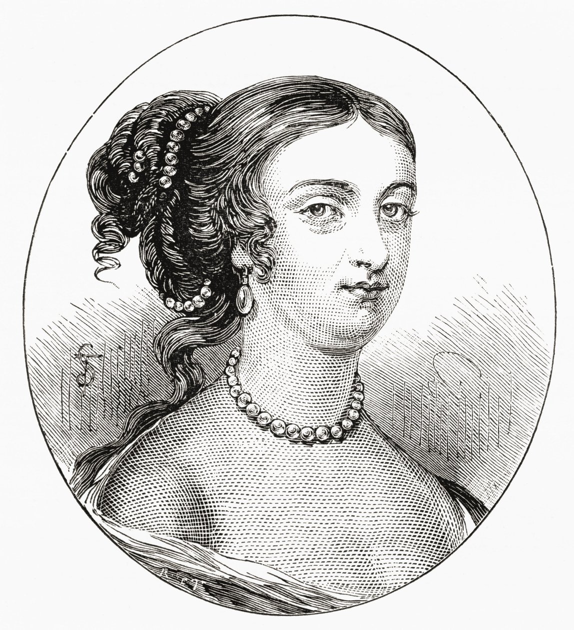 Rachel Wriothesley, Lady Russell, C. 1636 - 1723. Nobreza Inglesa, Herdeira e Autora. Do nosso próprio país Publicado em 1898 ©UIG/Leemage de Unknown artist