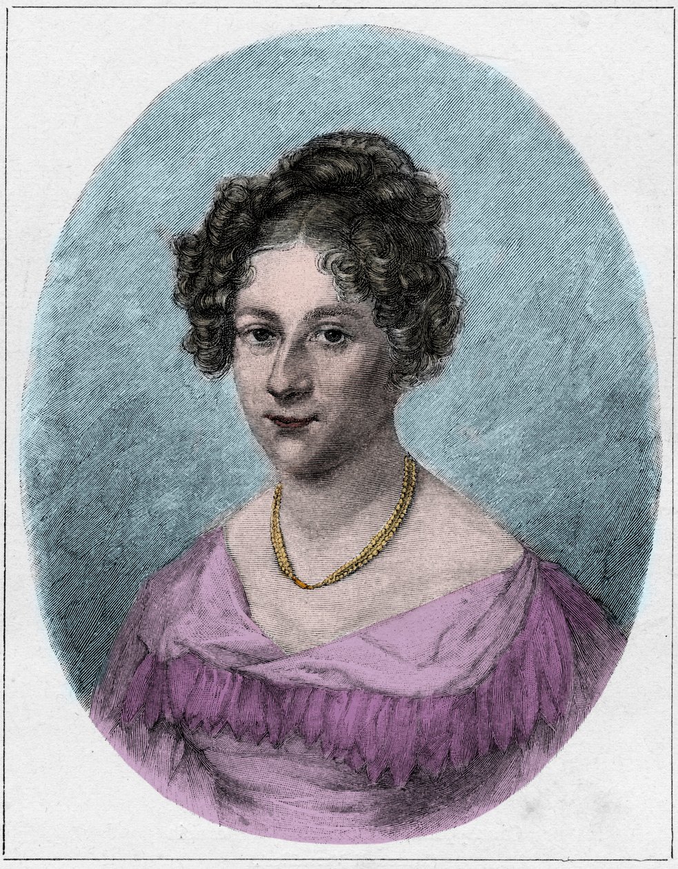 Rahel Varnhagen von Ense, nee Rahel Levin, chamada Rahel Robert ou Robert-Tornow (Robert Tornow) (1771-1833), escritora alemã do período do romantismo de Unknown artist