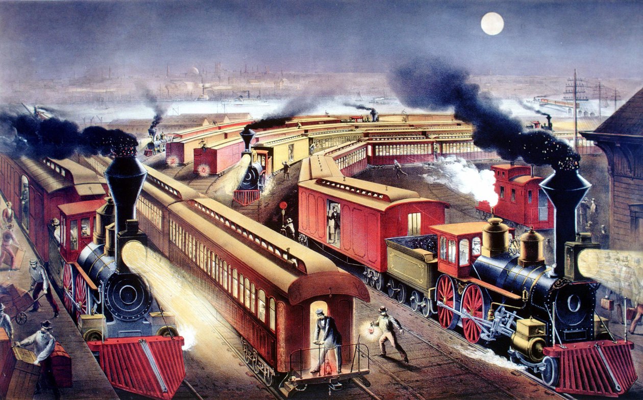 Ferrovia nos Estados Unidos de Unknown artist