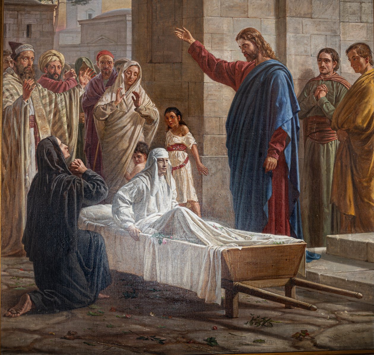 Criação do filho da viúva de Naim de Unknown Artist
