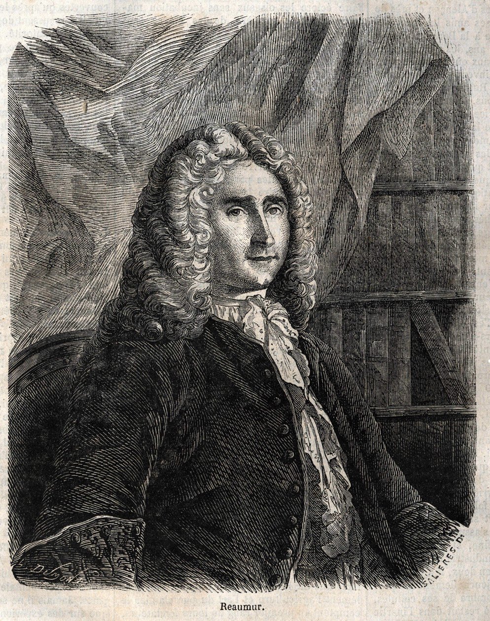 René Antoine Ferchault de Réaumur. Físico e naturalista francês 1683-1757 de Unknown artist