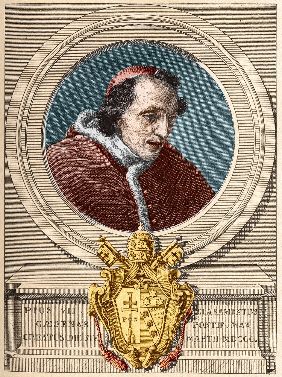 Representação do Papa Pio VII (Pio ou Pio) (1800-1823). de Unknown artist
