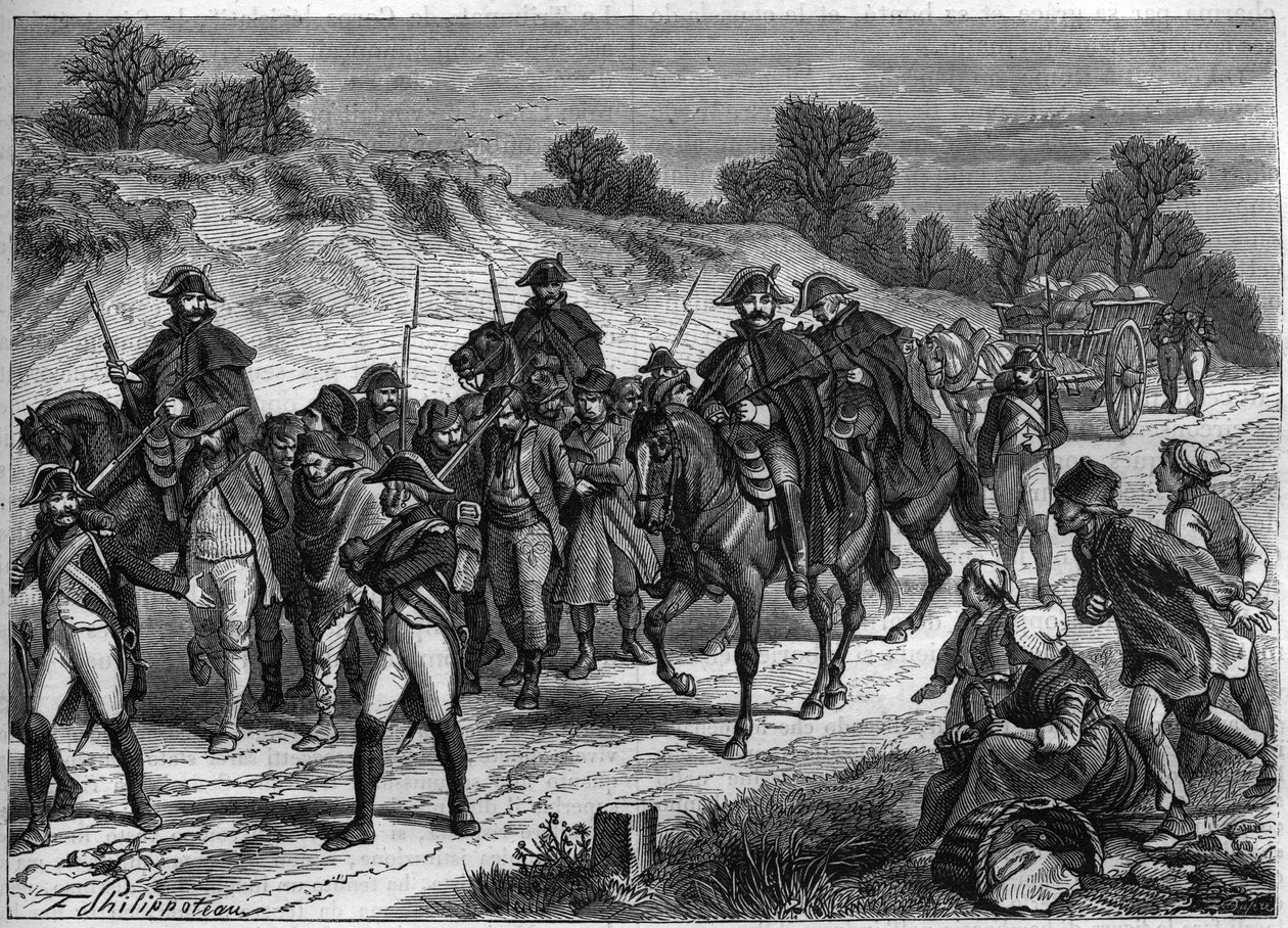 Repressão de Briganding na França em 1801 de Unknown artist