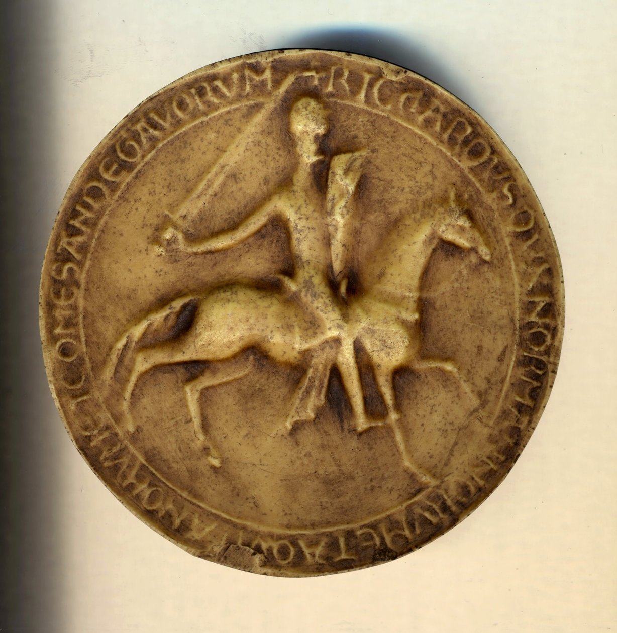 Richard I Lionheart (1157 - 1199) como contra-feixe. de Unknown artist