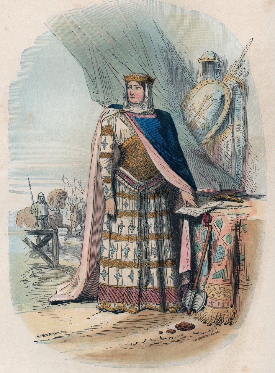 Richilde das Ardenas (ou Richilde da Provença) (ca. 845? 2 de Junho 910, Reino da Baixa Borgonha) foi o segundo consorte de Carlos o Careca, Rei e Imperador dos Francos - Retrato de Richilde d