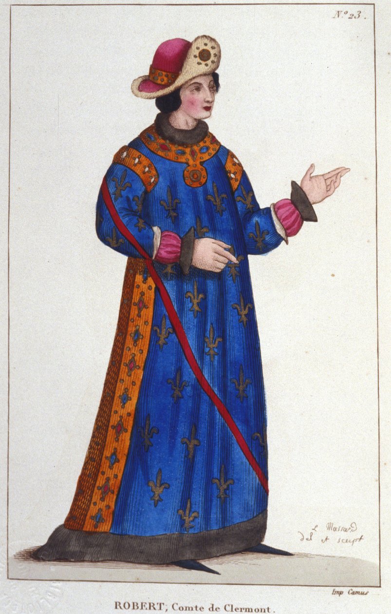 Robert de França, Conde de Clermont (1256-1318). Príncipe Capetiano. de Unknown artist