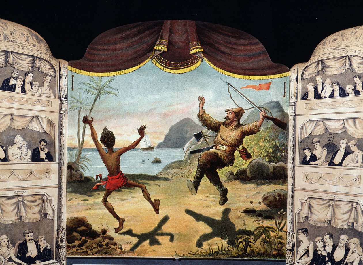 Robinson Crusoe e Sexta-feira de Unknown artist