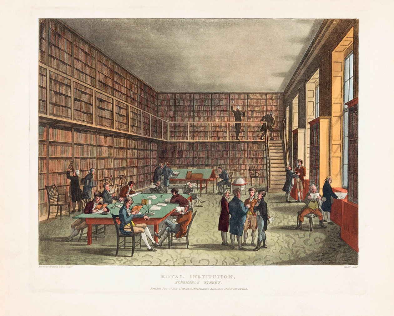 Biblioteca da Real Instituição de Unknown artist