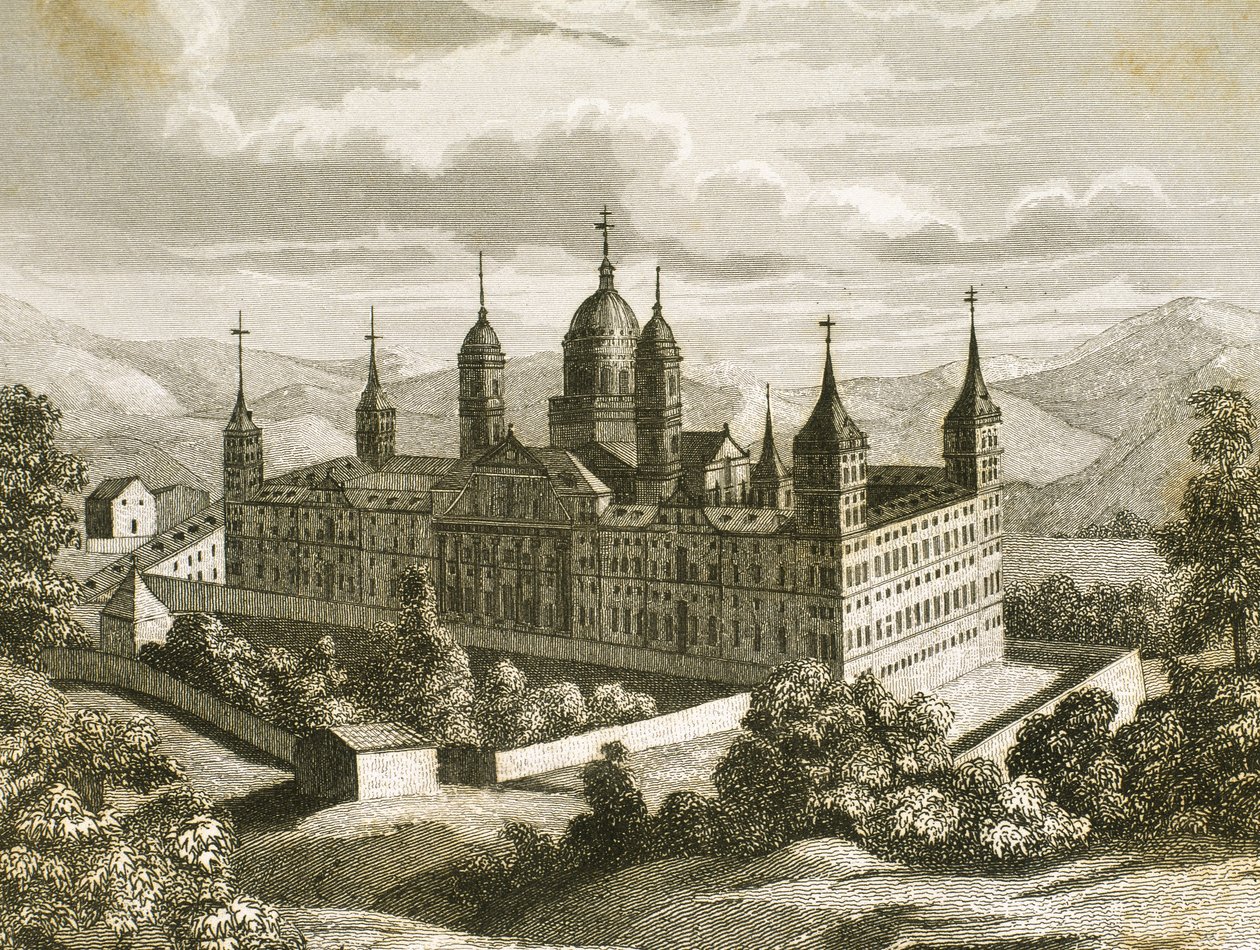 Real Mosteiro de San Lorenzo de El Escorial, província de Madrid, Espanha de Unknown