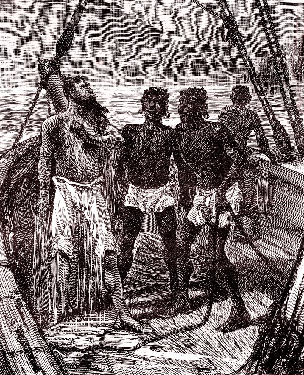 Transporte de borracha no rio Maroni, Guiana de Unknown artist