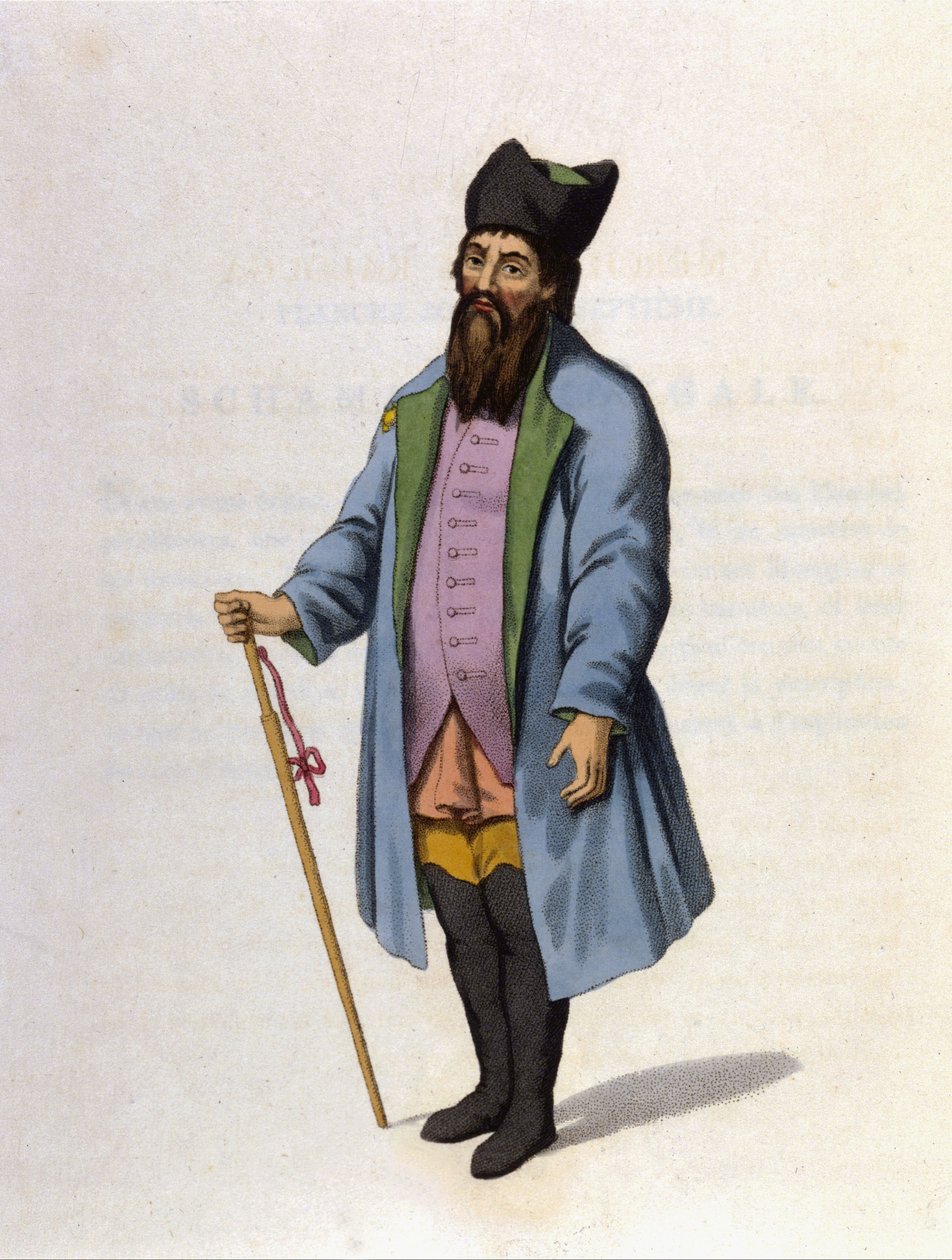 Comerciante russo de Kaluga. Gravura de 1802. de Unknown artist