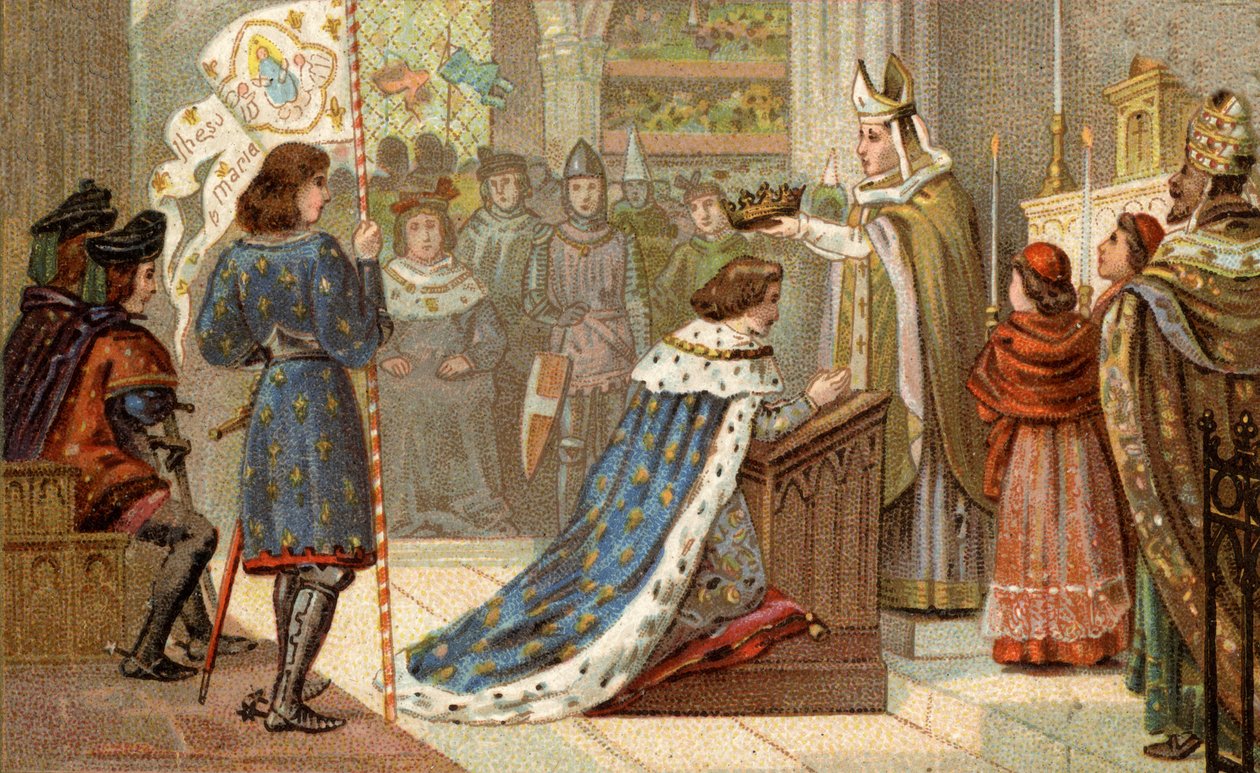Sacro de Carlos VII (1403-1461) na Catedral de Reims (17 de julho de Unknown artist