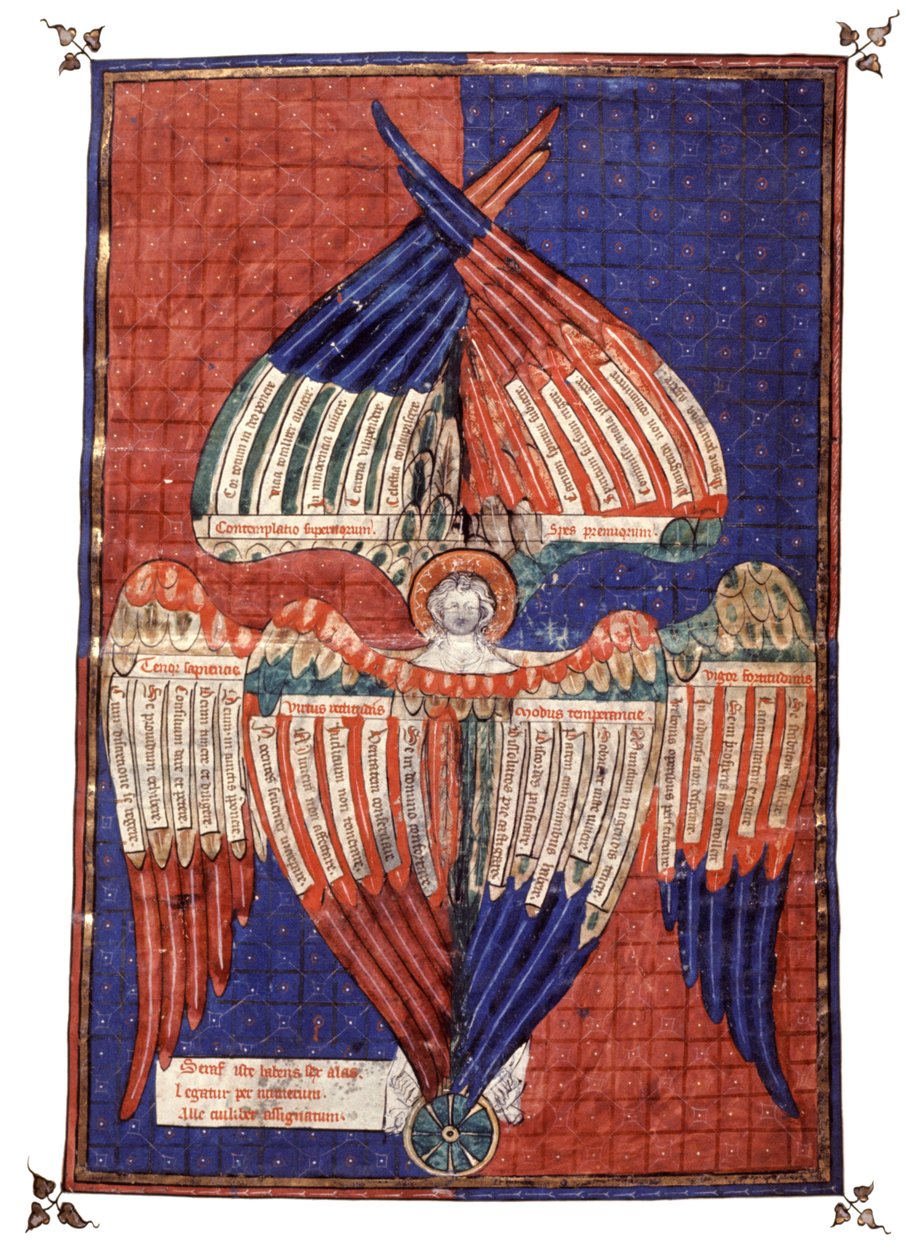 Figuras sagradas. Século XIV (miniatura) de Unknown artist
