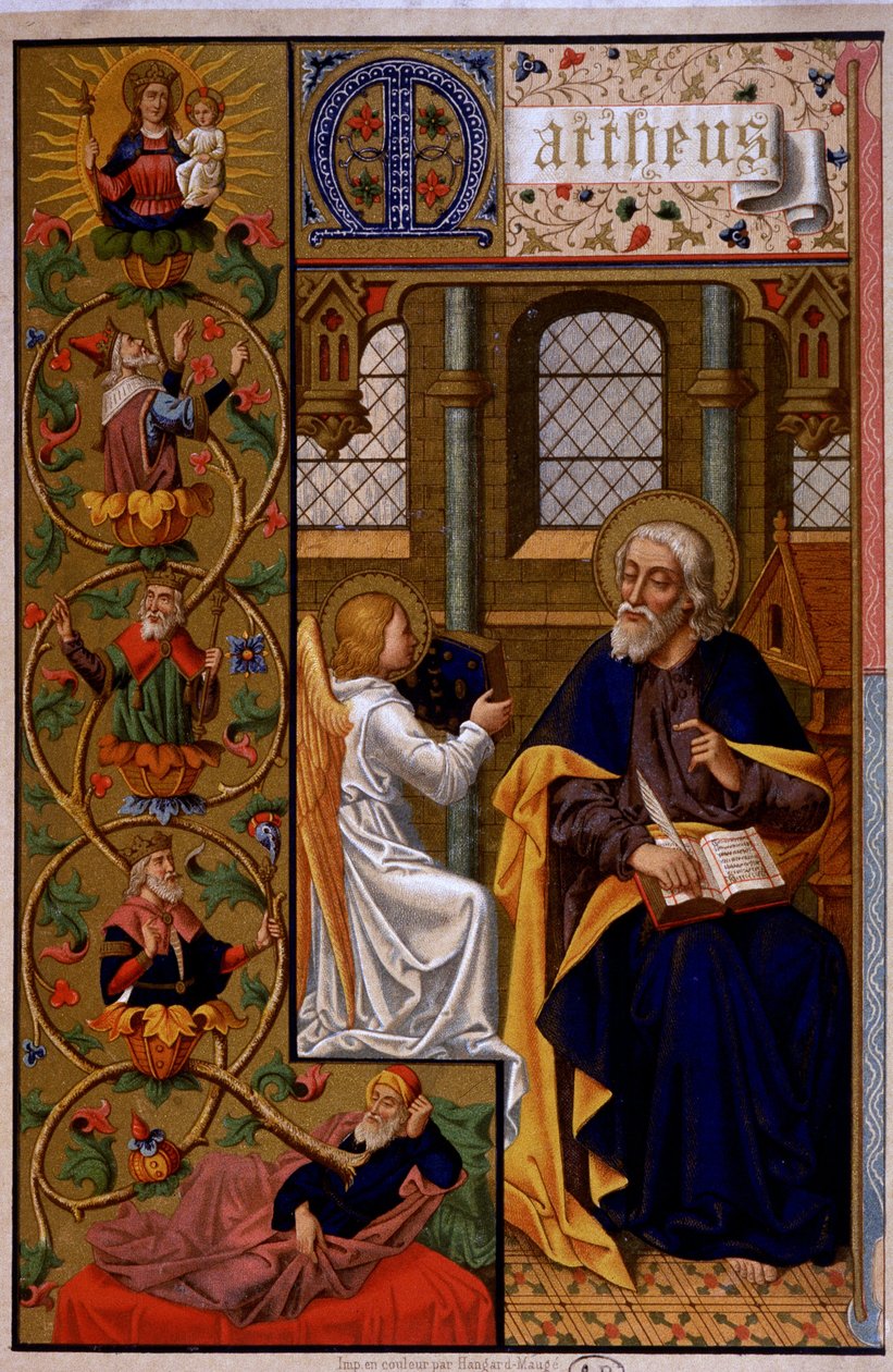 São Mateus Escrevendo o Evangelho. n.d 19. de Unknown artist
