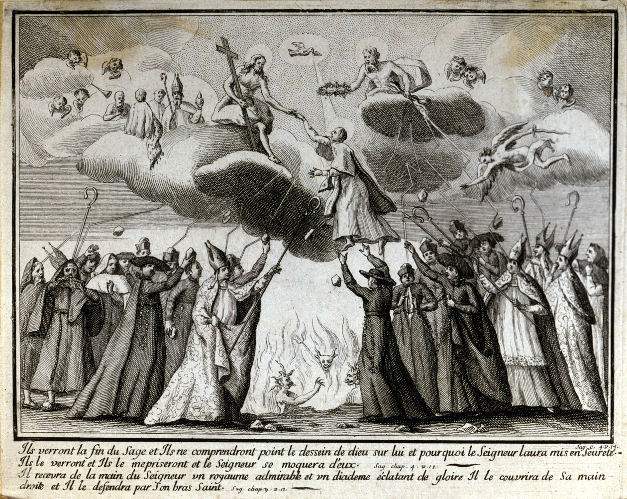 Vinheta satírica contra o Jansenismo. de Unknown artist