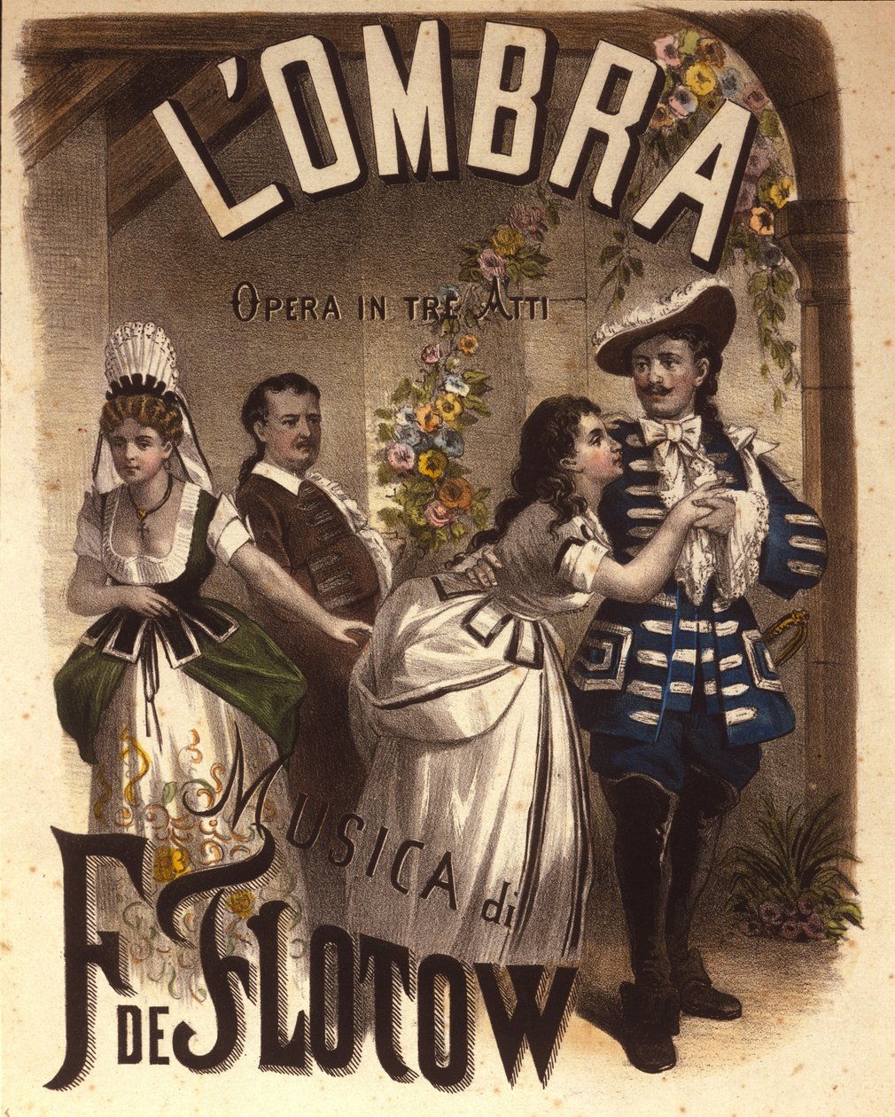 Partitura da ópera em três atos "L