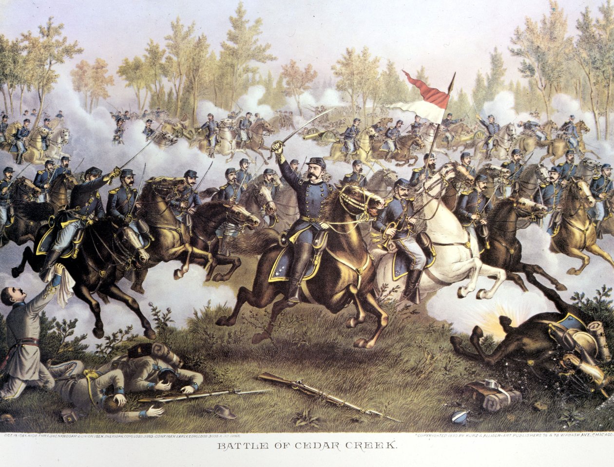 Guerra de Secessão (1861 - 1865) ou Guerra Civil Americana: 19 de outubro de Unknown artist