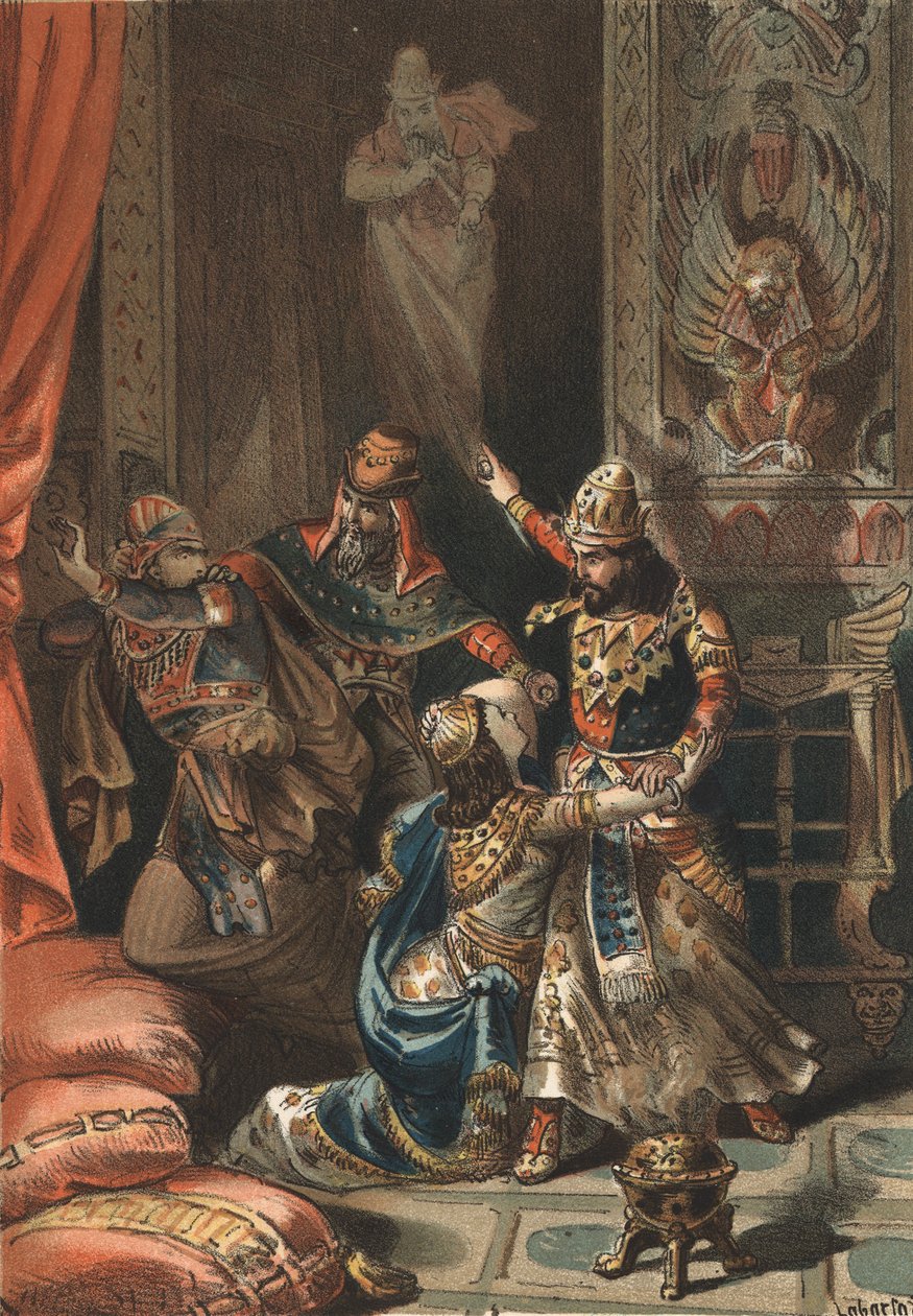 Semiramis, a lendária rainha da Assíria e Babilônia e seu filho Ninias. de Unknown artist