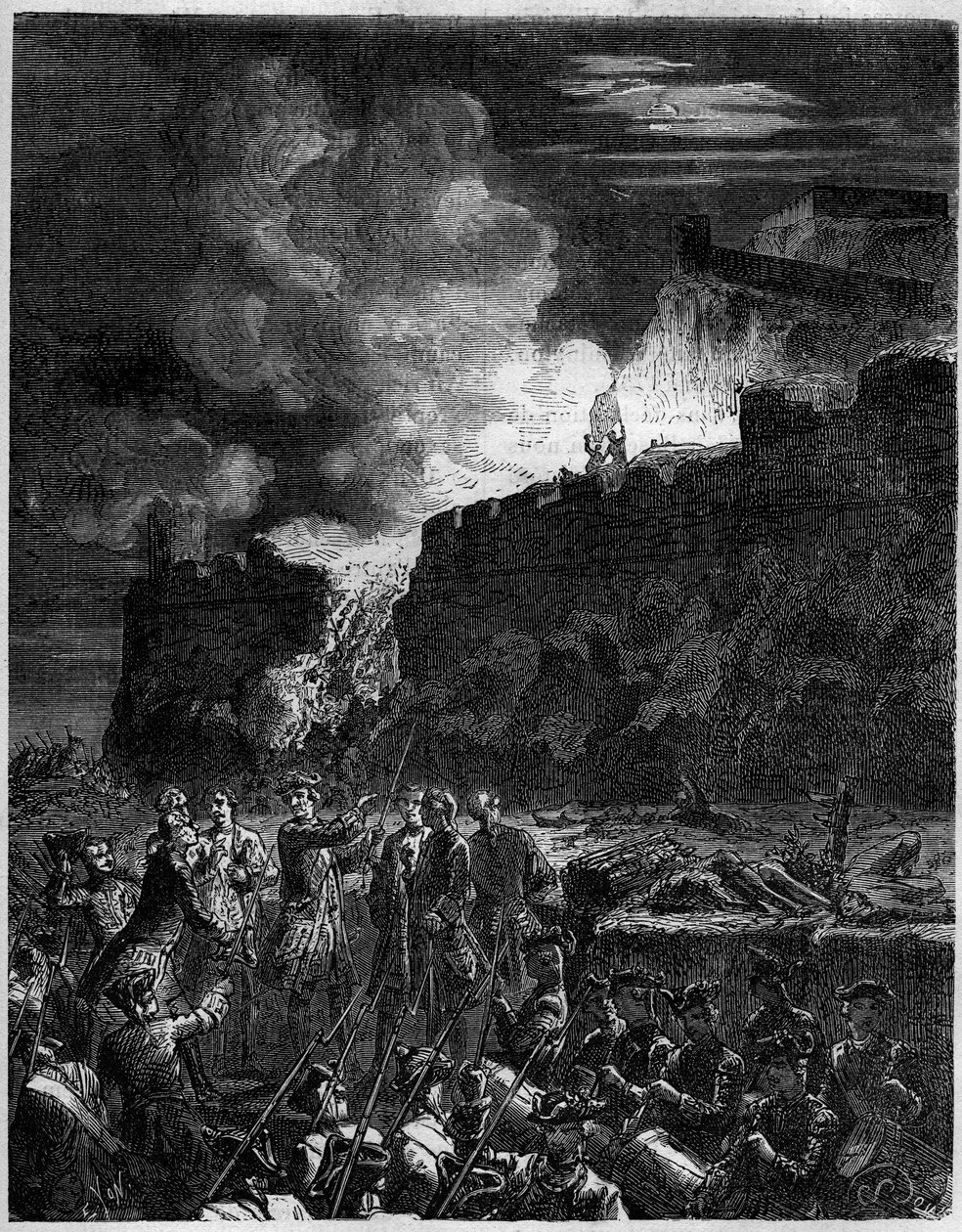 Guerra dos Sete Anos - Ataque e captura de Port Mahon na ilha de Menorca, 29 de junho de Unknown artist