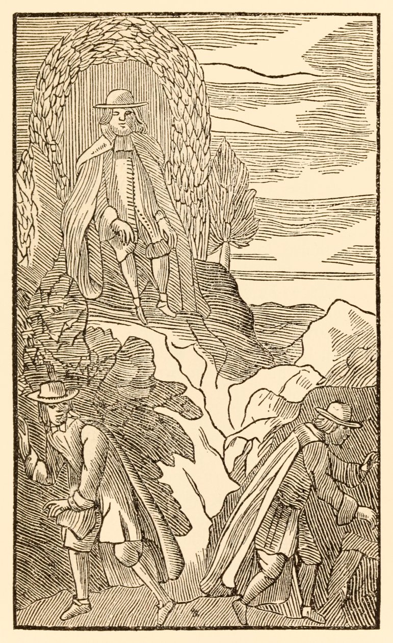 Aqueles que estão errados começam, ainda que corretamente, terminam dos peregrinos progride deste mundo, para o que está por vir John Bunyan (1628-1688) Christian sobe a colina da dificuldade sabendo o pa direito de Unknown