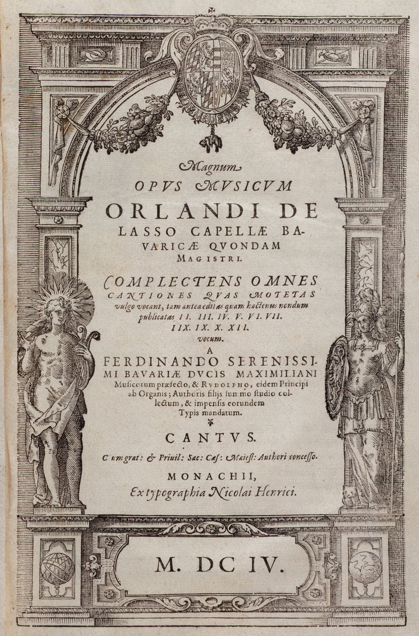 Música de Folha de Psalmi Poenitentiales de Roland de Lassus (1604) de Unknown artist