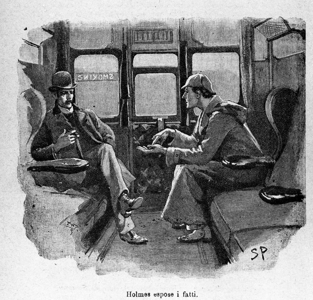 O Sherlock Holmes explica os factos. de Unknown artist
