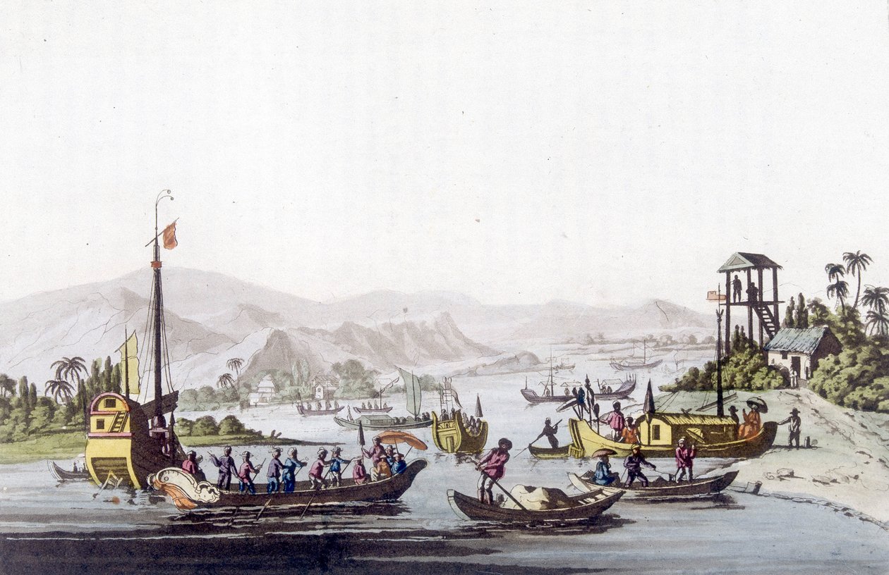 Navios de Cochinchine. Bibliotheque des arts décoratifs de Paris in "Le costume ancien et moderne de Unknown artist