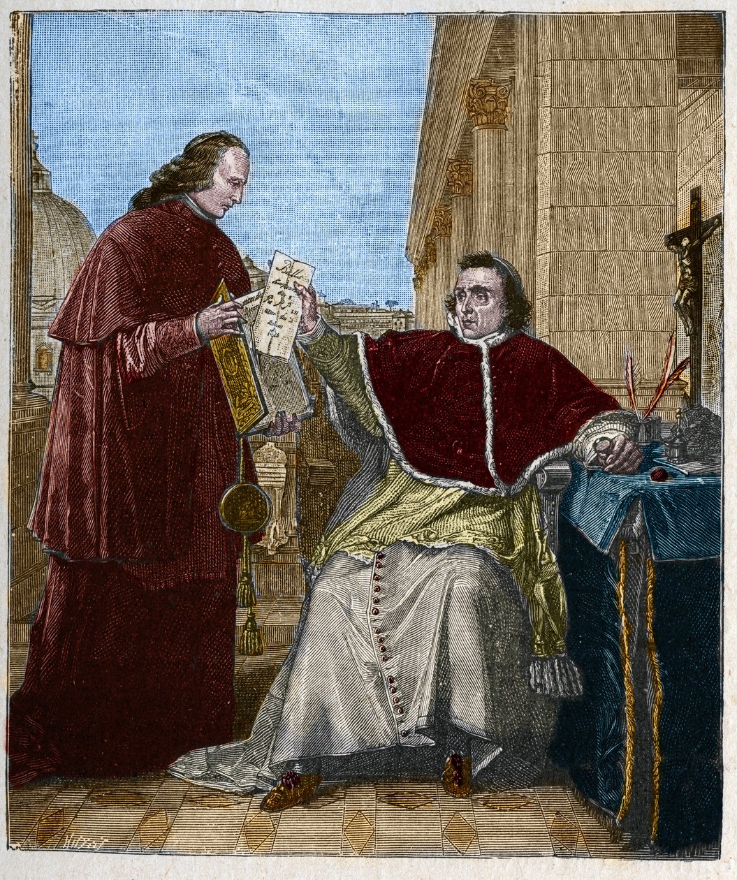 Assinatura da Concordata entre a França e a Santa Sé, pelo Papa Pio VII, 15 de agosto de Unknown artist