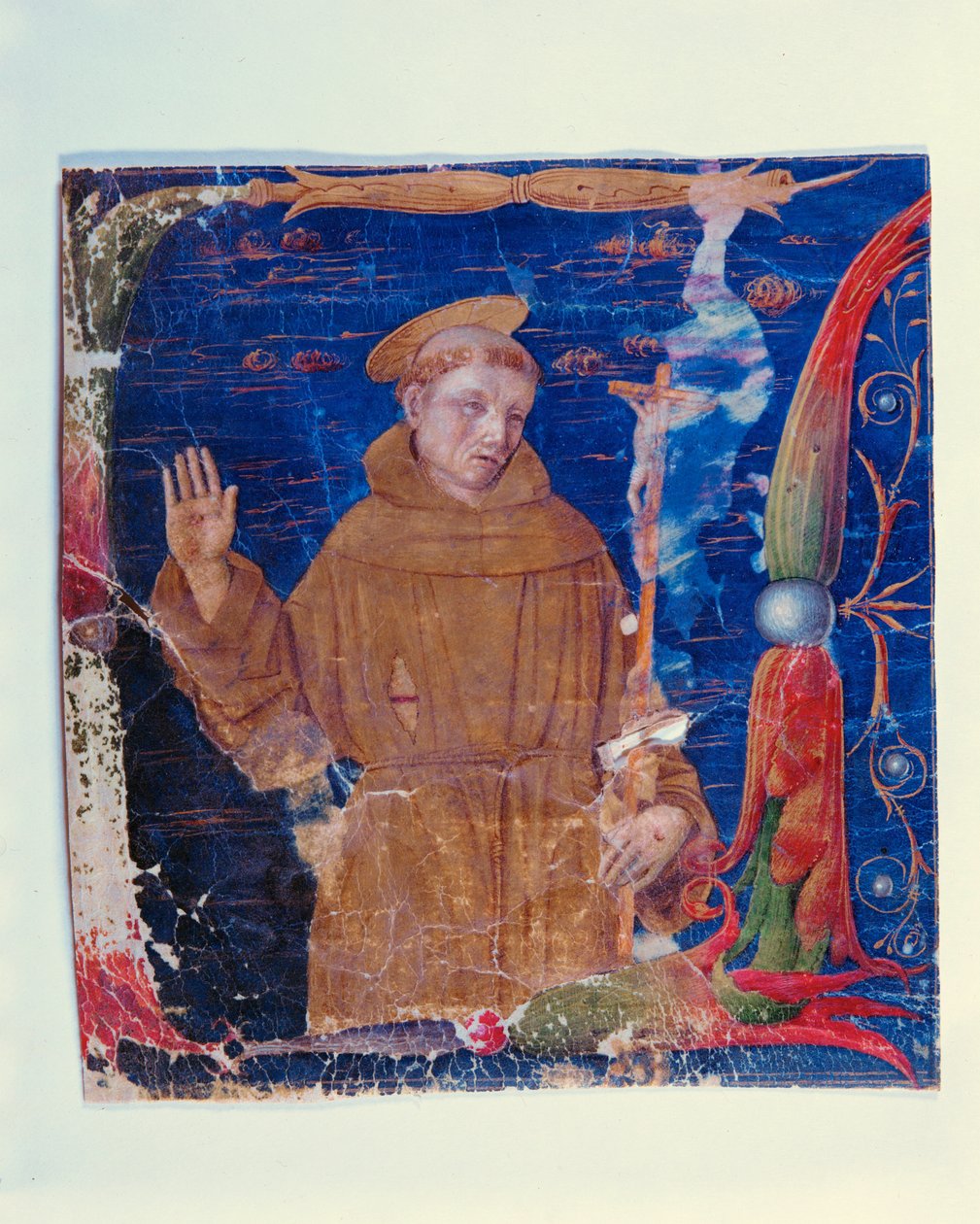 Ilustração única de um códice perdido da segunda metade (pergaminho) de Unknown Artist