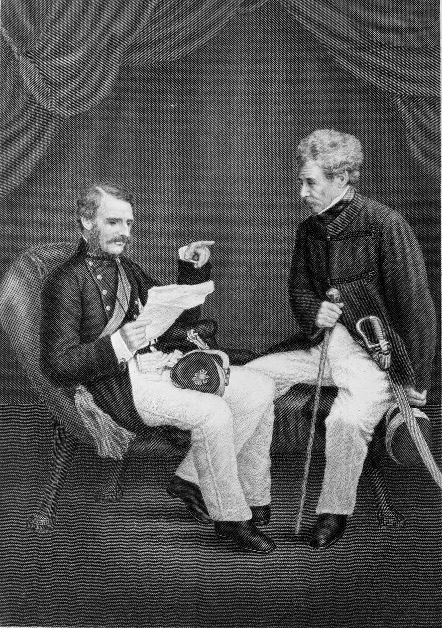 Sir Colin Campbell e Major General Mansfield de Unknown artist