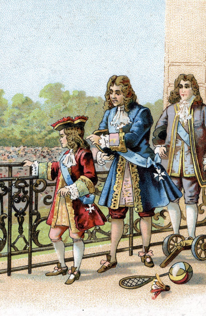 Senhor, todo este povo é seu. disse o marechal de Villeroi à criança Loius XV. de Unknown artist