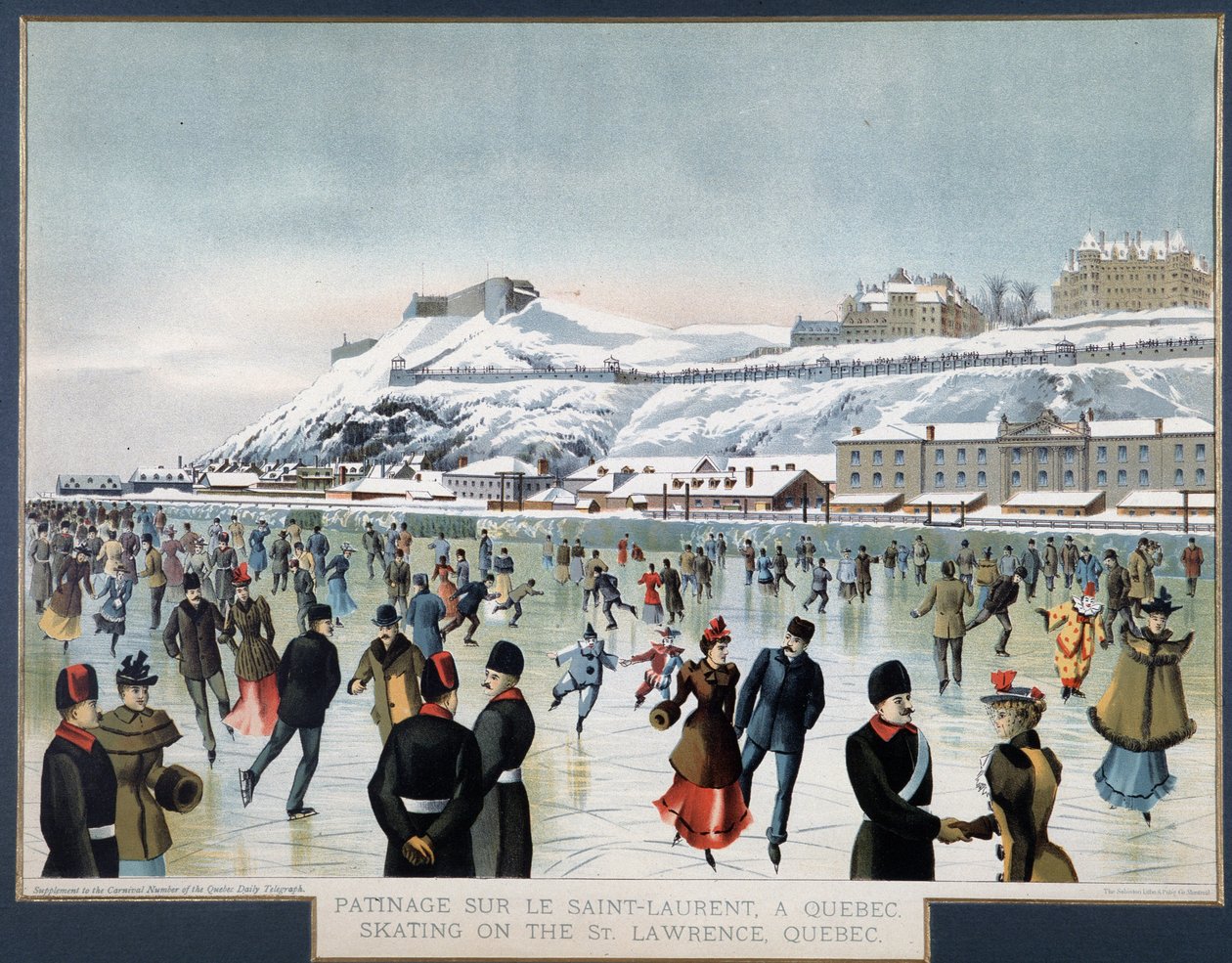 Patinar no Saint Laurent, Quebec, n.d. de Unknown artist