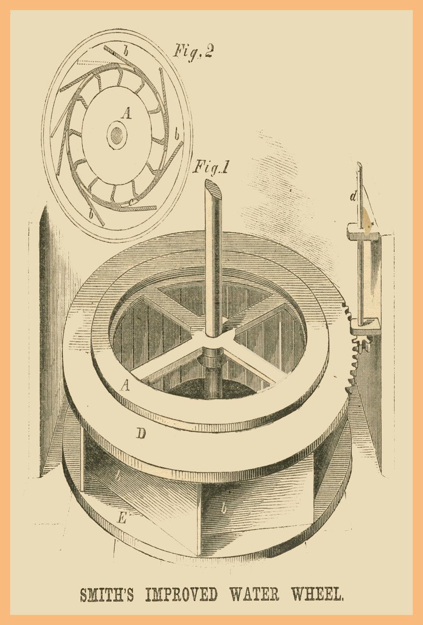 Roda de água melhorada de Smiths de Unknown Artist