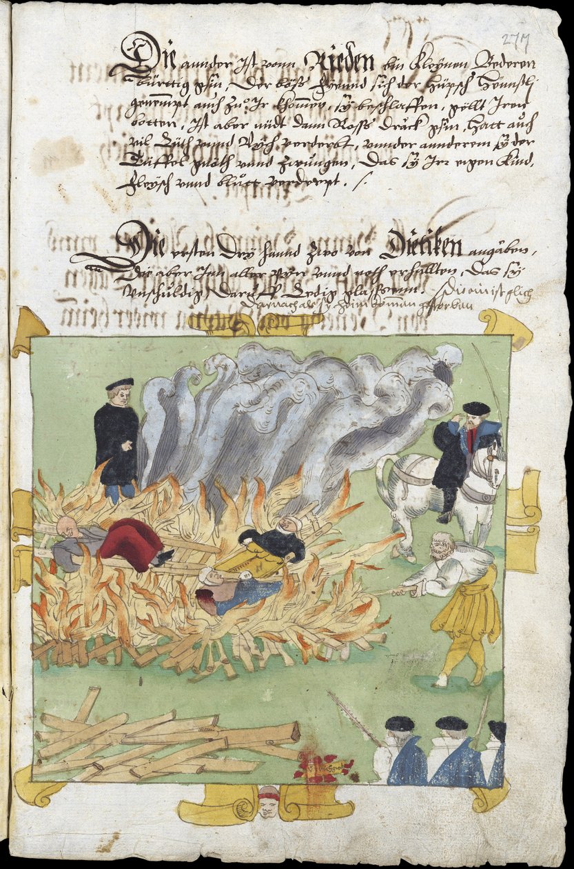 Sorcieres - A Queima de três bruxas em Baden no dia 4 de Novembro de Unknown artist