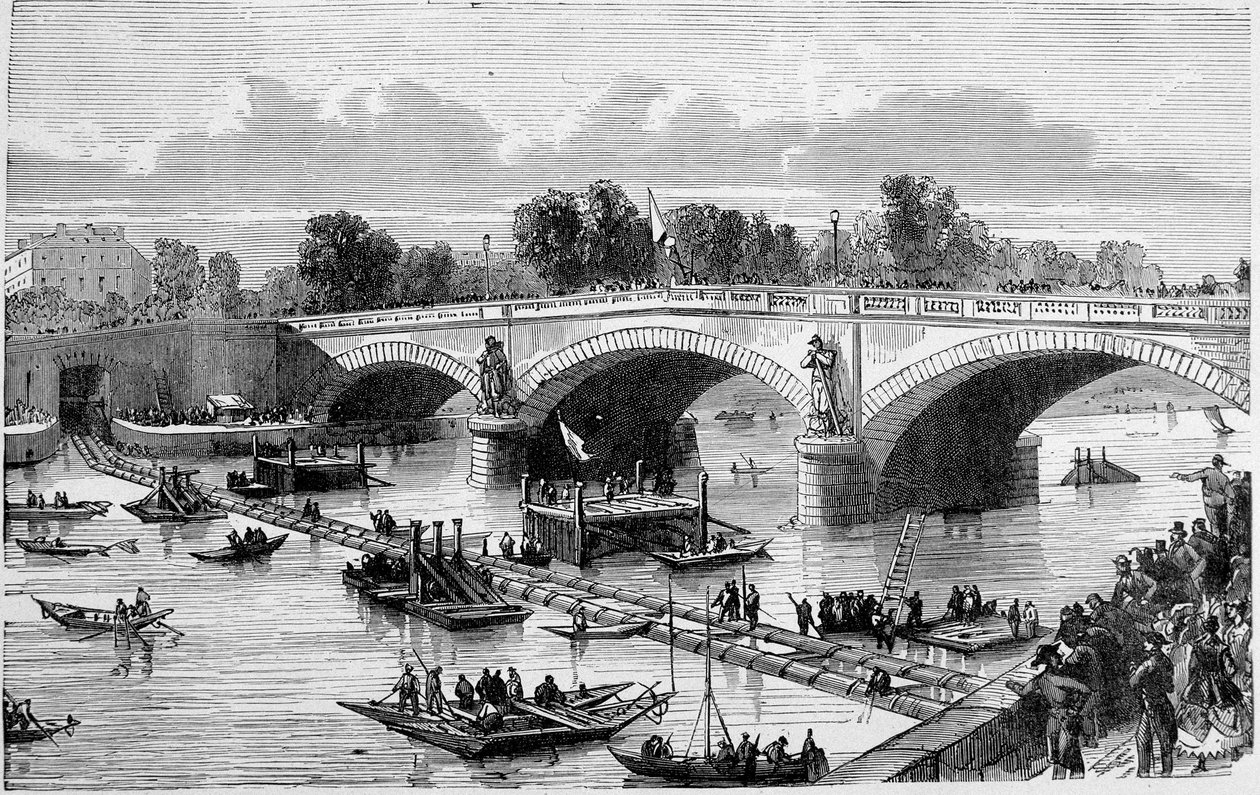 Esfão (sifão?) da Ponte Alma - gravura de Unknown artist