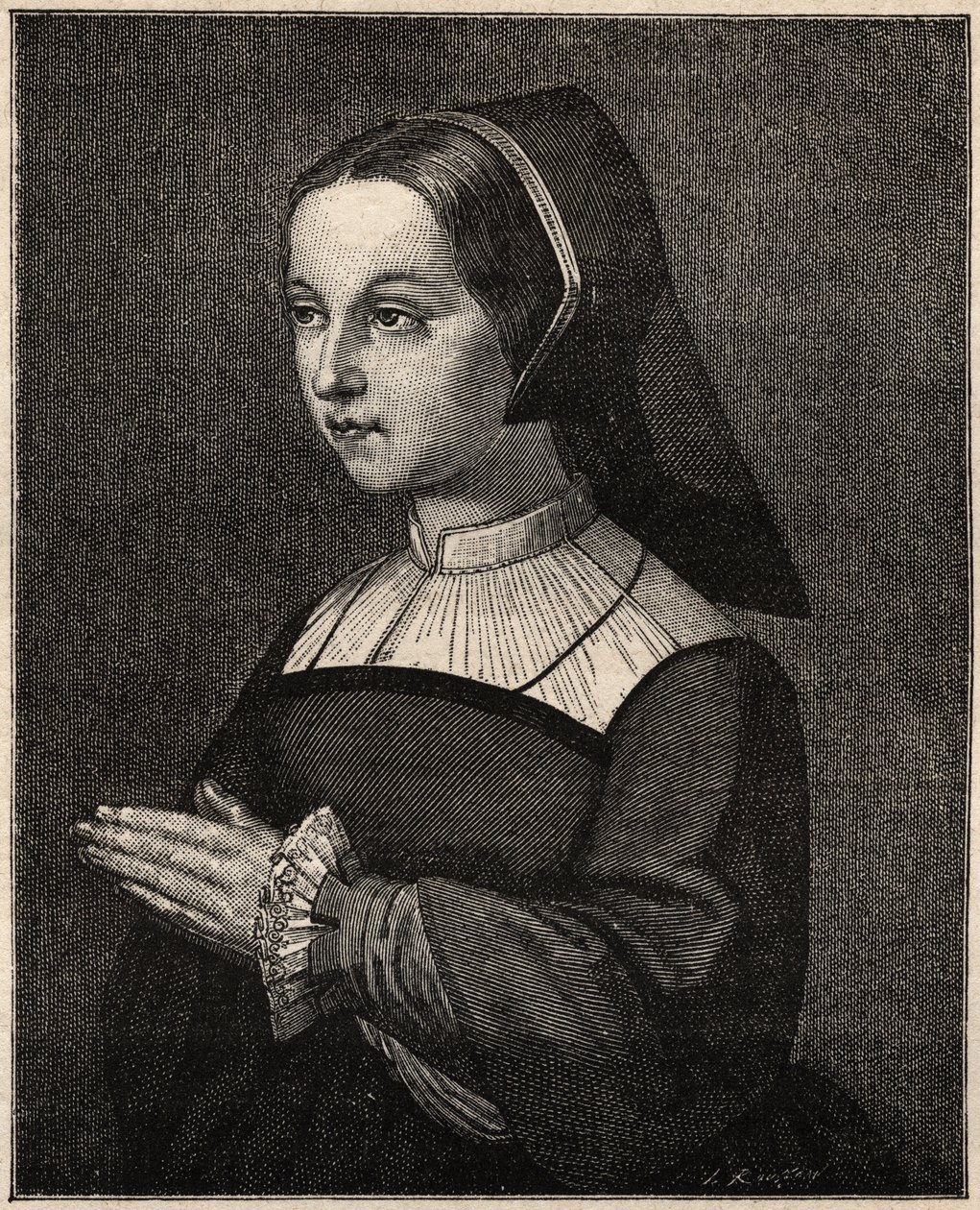 Santa Joana Francisca de Chantal - Retrato de Santa Joana Francisca de Chantal (Jeanne Françoise Fremyot, Baronesa de Rabutin de Chantal) por Chantal Fundadora da Visitação (1572-1641) (Retrato de Santa Joana Francisca de Chantal (Jeanne Françoise Fremyot, de Unknown artist