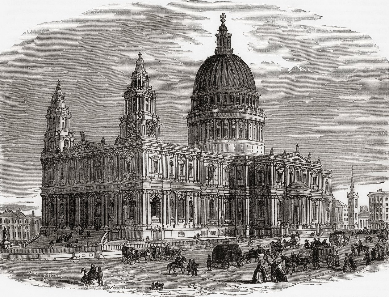 Catedral de São Paulo (gravura) de Unknown artist