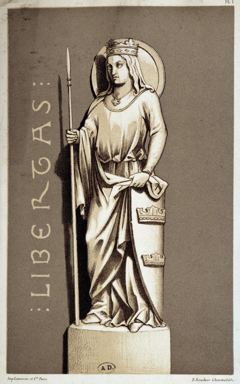 Estátua representando a Liberdade de Chartres. de Unknown artist