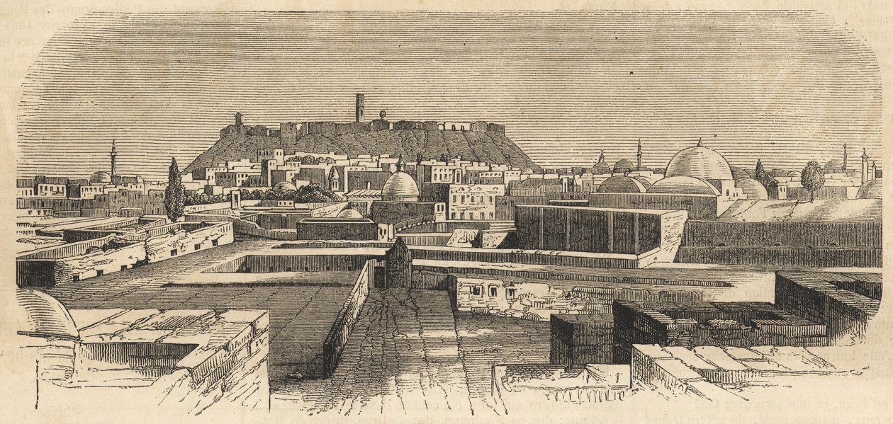 Síria: a cidade de Aleppo na Síria no século XIX - Aleppo na Síria - 1864 de Unknown artist