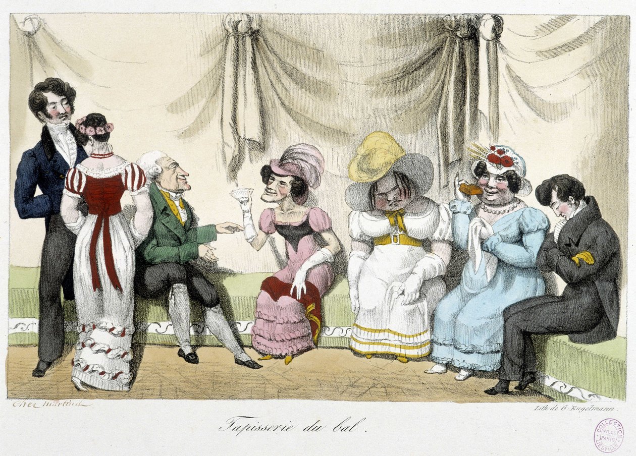 Tapestry du bal - n.d., início do século XIX, Carnavalet de Unknown artist