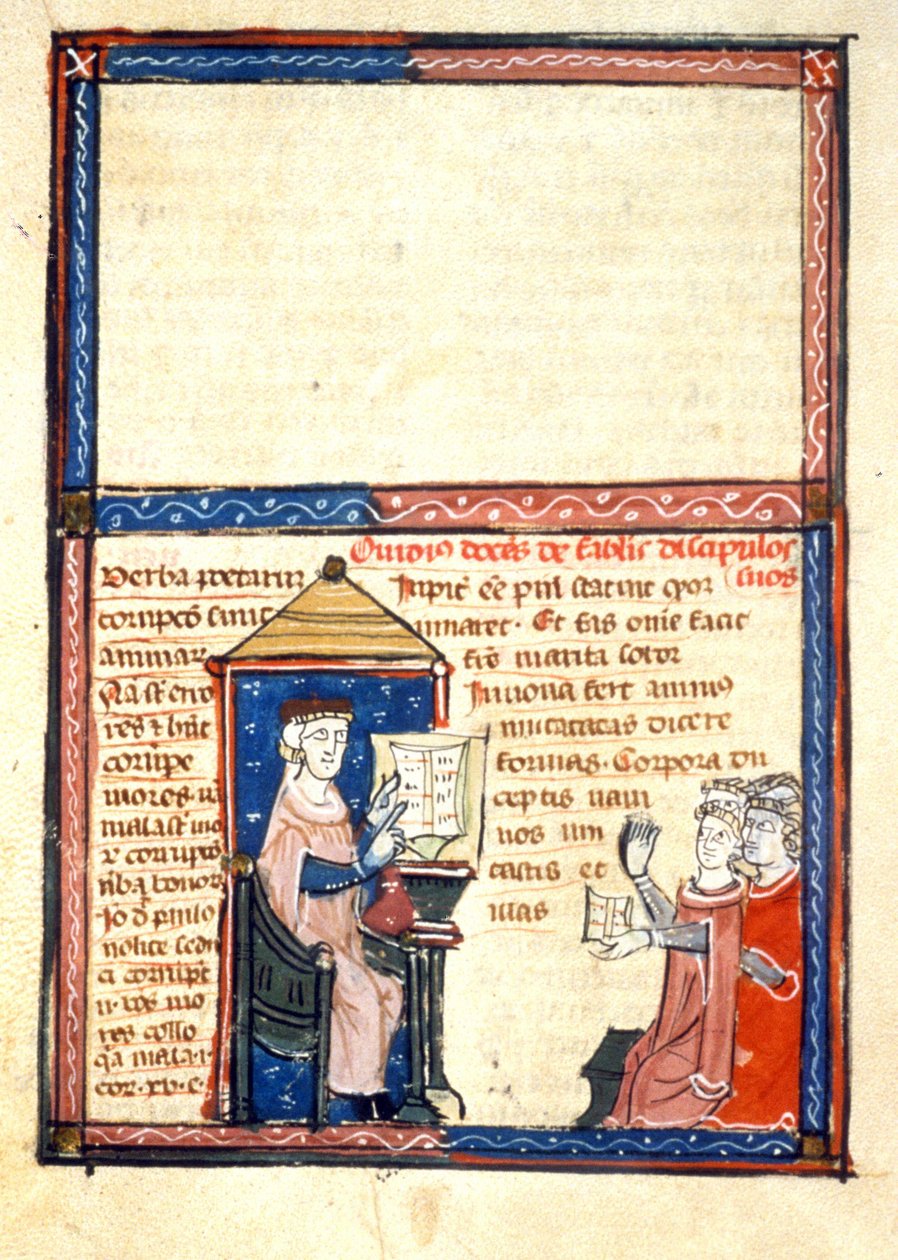 Professor Ovid - Miniatura da Idade Média (ref. 418 de Unknown artist