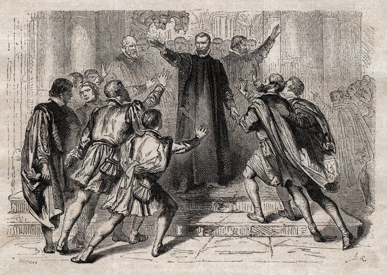 O anabatista reconheceu João de Leiden de Unknown