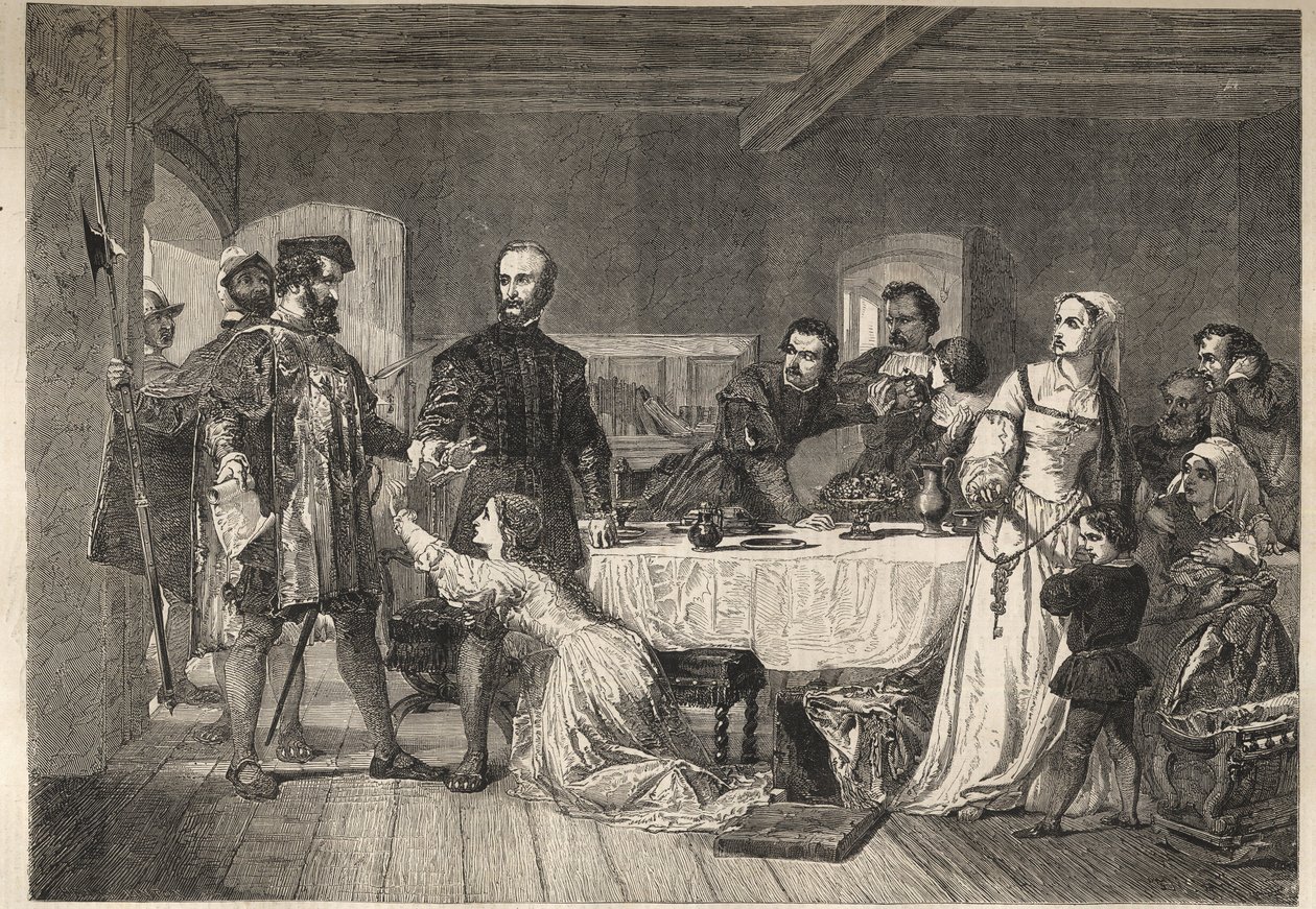 A prisão de John Brown, de Ashford, um Lollard, e um dos primeiros mártires no início do reinado de Henrique VII - 1517 - de Unknown artist
