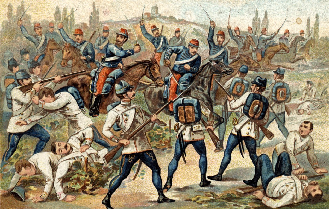A Batalha de Solferino (24 de junho de Unknown artist