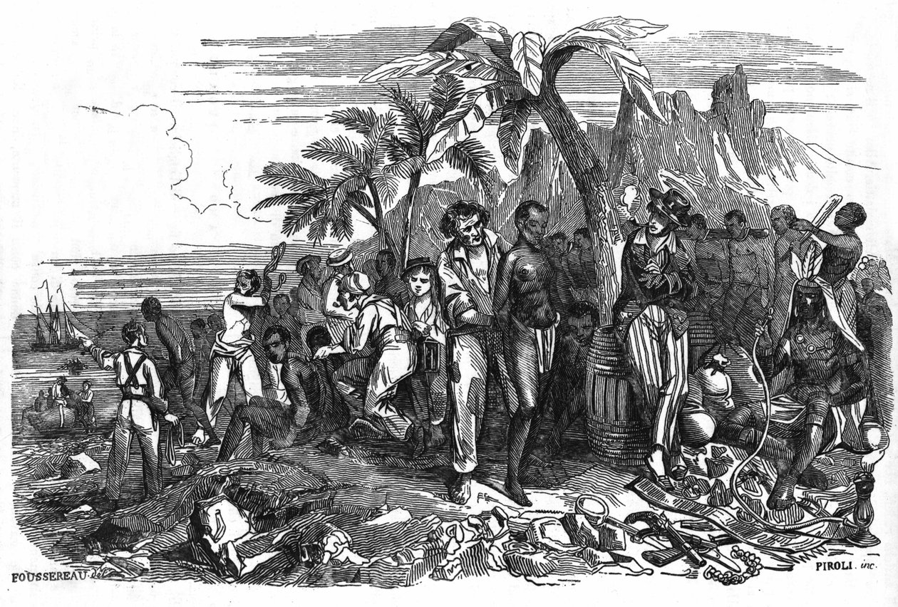 O Comércio Negro. A gravura do século XIX. de Unknown artist
