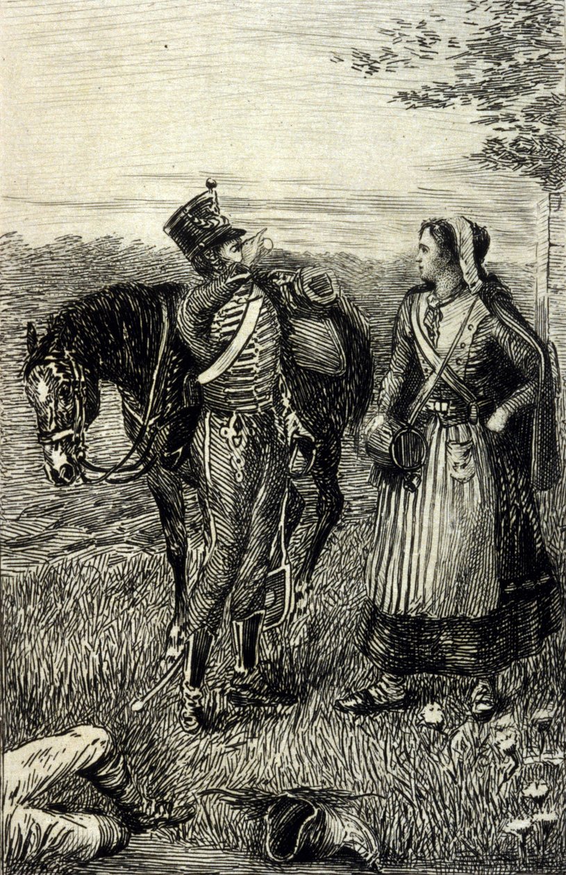 A parma Carthusiana de Stendhal. A gravura do século XIX. de Unknown artist
